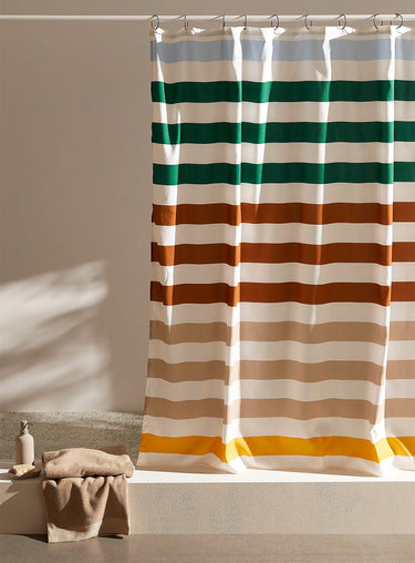 Mega stripes shower curtain